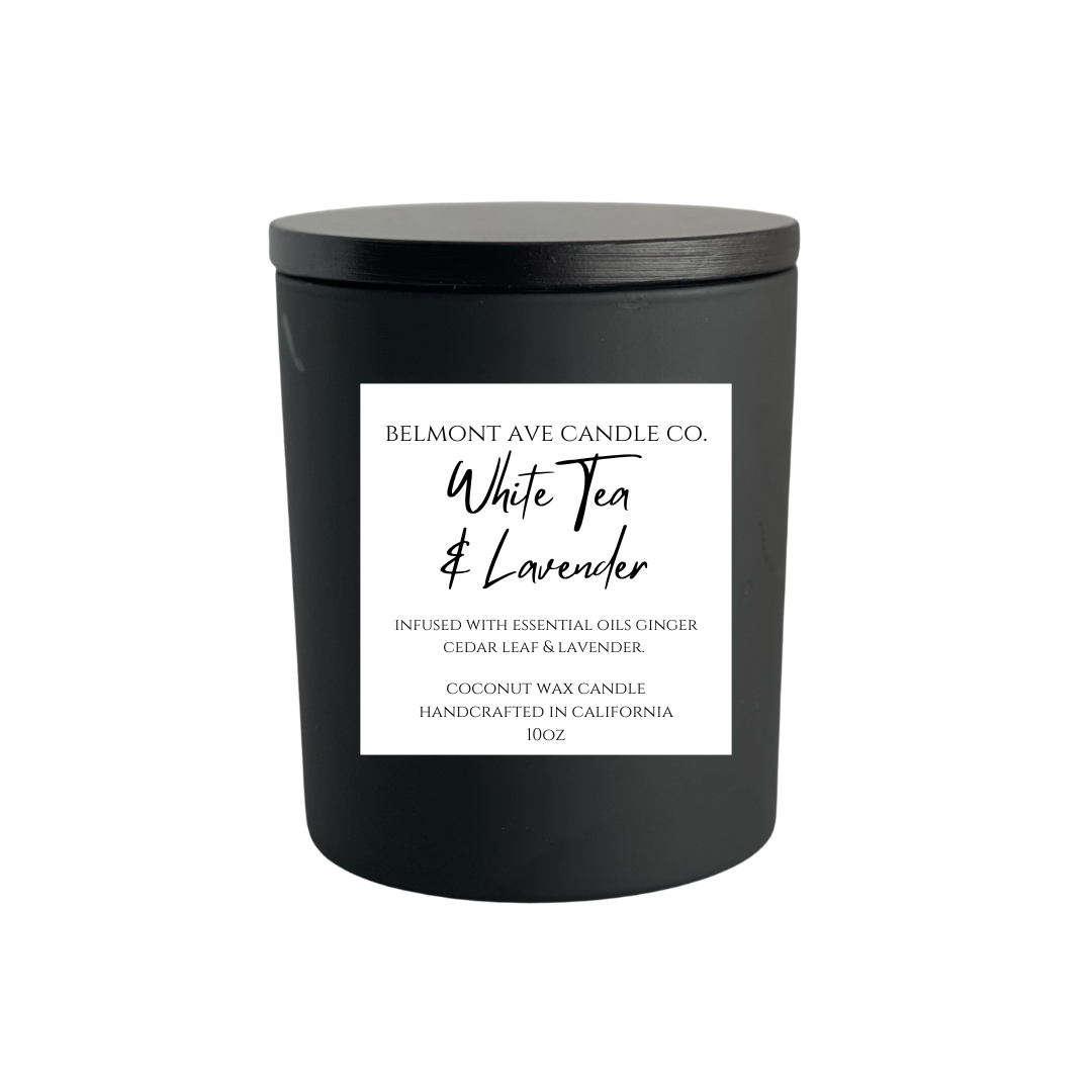 Lavender Haze coconut soy wax candle I Lavender, white musk, moonflower