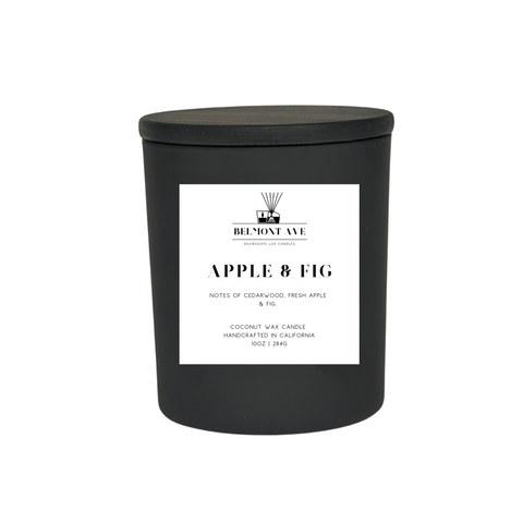 10oz Apple & Fig Scented Coconut Wax Candle