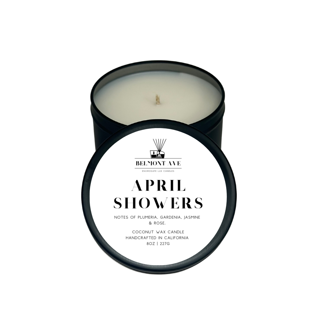 8oz April Showers Scented Tin Candle