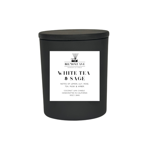 10oz White Tea & Sage Coconut Wax Candle